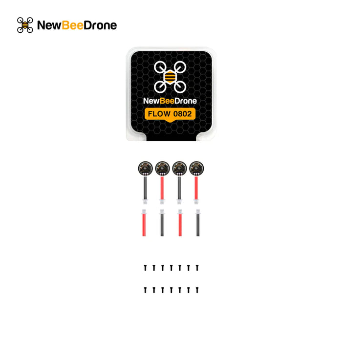 NewBeeDrone Flow 0802 19000kv Brushless Motors (Set of 4)